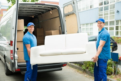 Removals van ready for a local move in Wood Green
