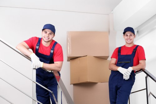 Loading van with secured items during a Woodgreen house move