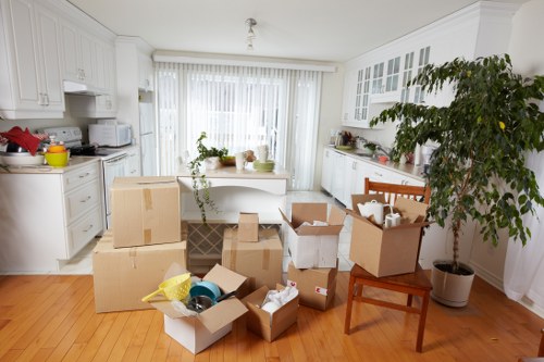 Commercial moving team preparing a business relocation in Wood Green