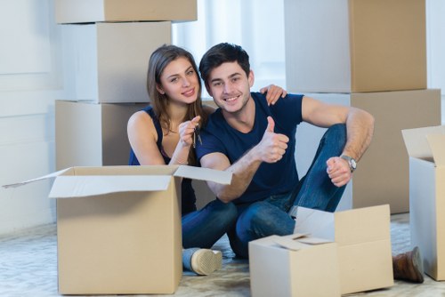Residential moving support in a Wood Green street
