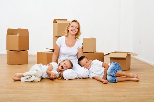 Packing and loading a moving truck for a Wood Green relocation