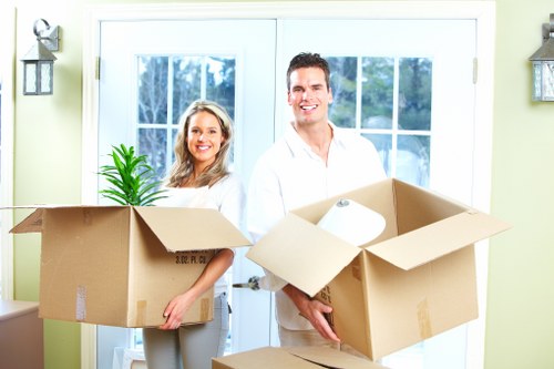 Local moving team handling access and parking challenges
